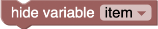 Block for variable_hide