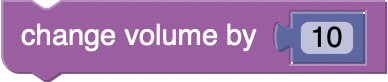 Block for changeVolume